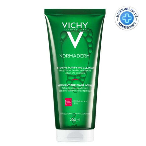 Normaderm Gel Purifiant Intense Peau Grasse et Acneique 200 ML - VICHY