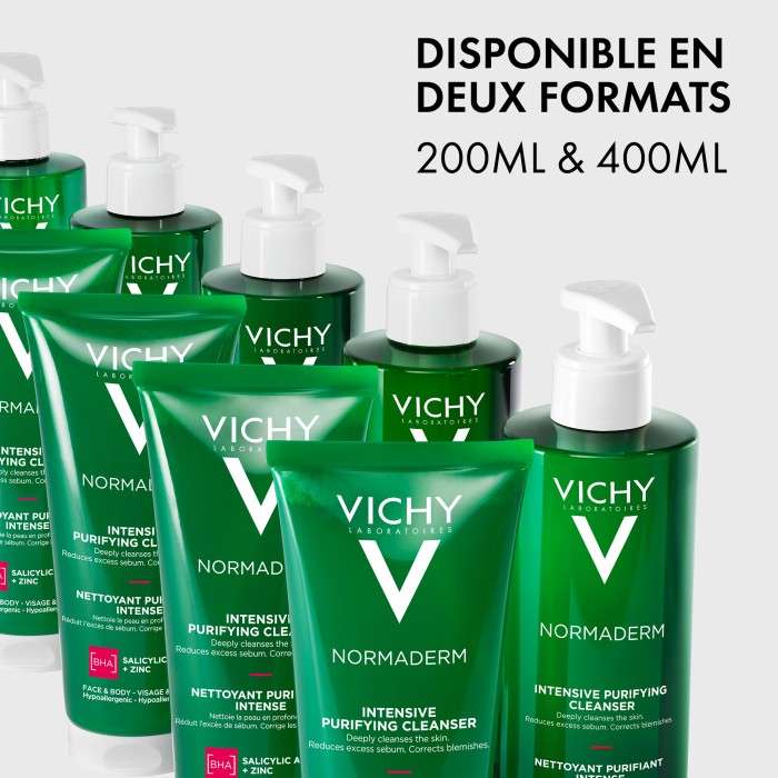 Normaderm Gel Purifiant Intense Peau Grasse et Acneique 400 ML - VICHY