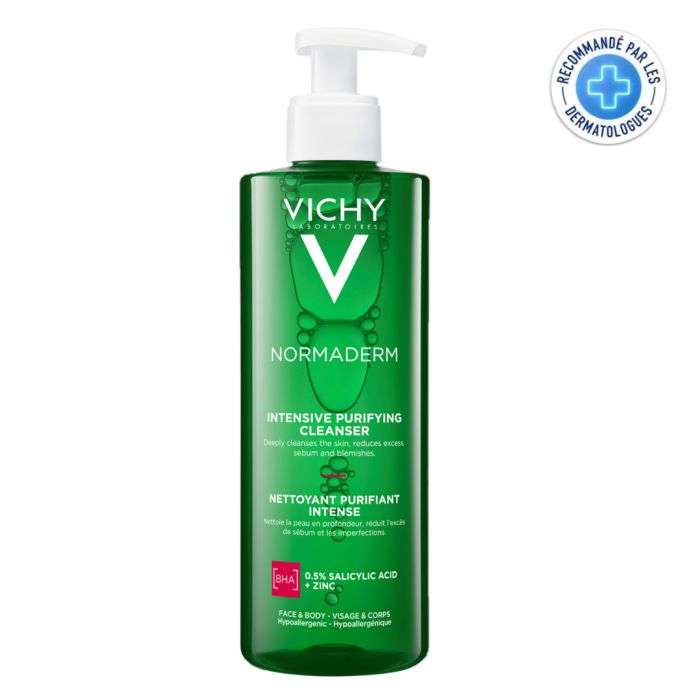 Normaderm Gel Purifiant Intense Peau Grasse et Acneique 400 ML - VICHY