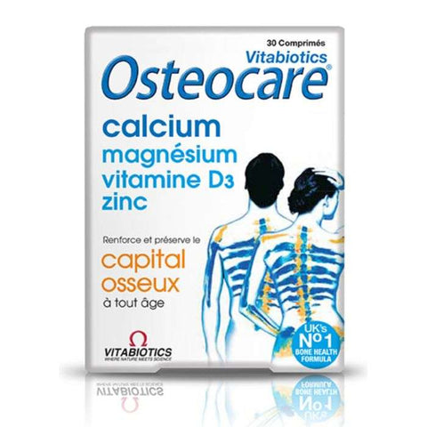 Osteocare Calcium Magnesium Zinc et Vitamine D3- 30 Comprimes - VITABIOTICS