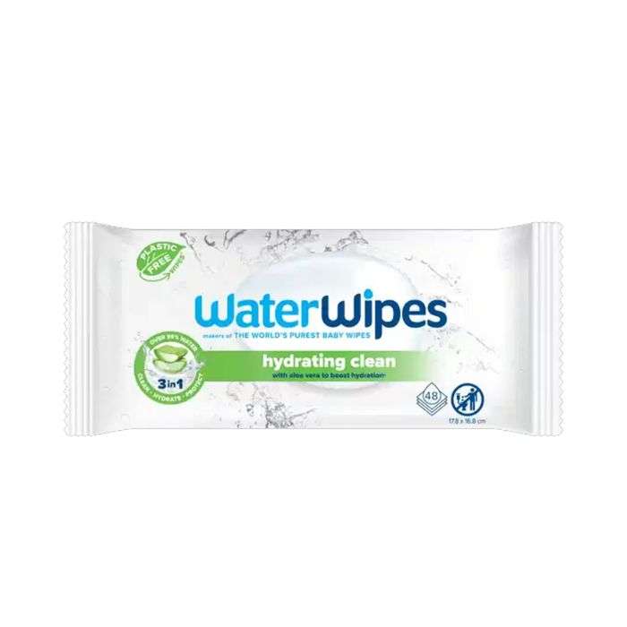 Lingettes Hydrating Clean Pack de 48 - WATERWIPES