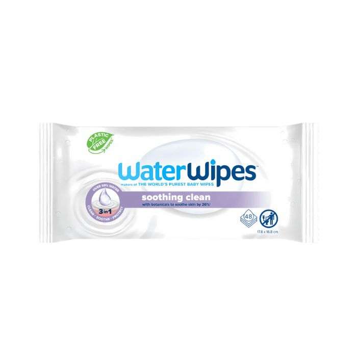 Lingettes Soothing Clean Pack de 48 - WATERWIPES
