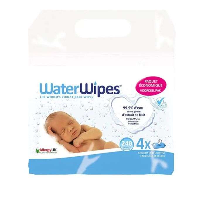 Pack Lingettes Bebe Pack de 4 X 60 - WATERWIPES