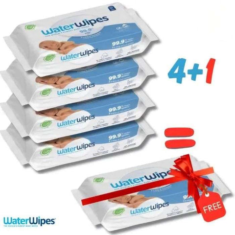 Pack Lingettes Bebe Pack de 4+1 X 60 - WATERWIPES